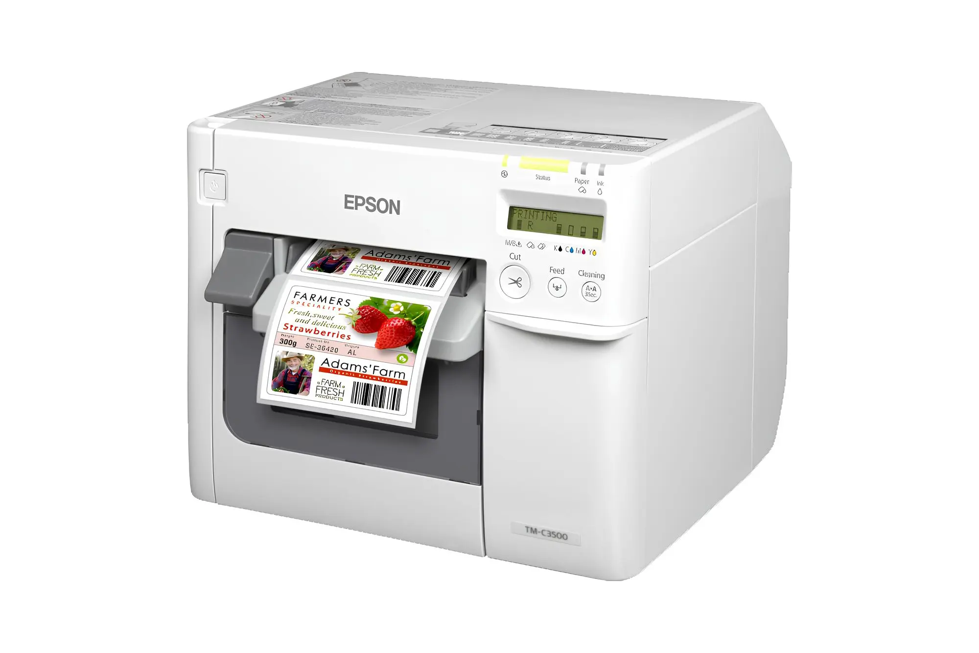 Принтер Epson ColorWorks C3500 с печатью цветных этикеток