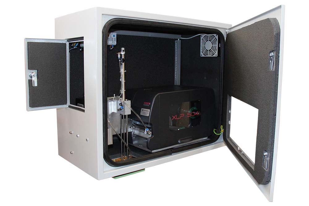 Термошкаф Форинтек открытый с установленным термотрансферныйм принтером Novexx