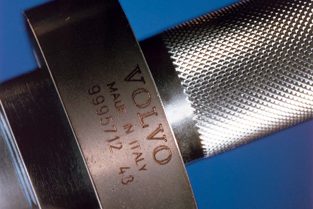Образец лазерной маркировки по металлической муфте
