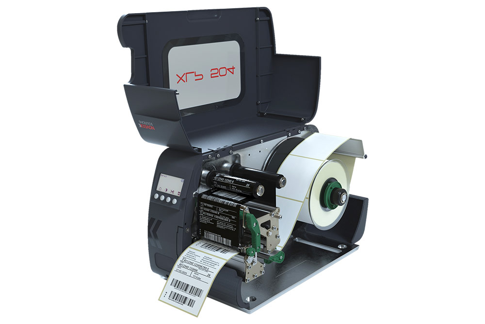 Открытый термотрансферный принтер этикеток Novexx XLP 504