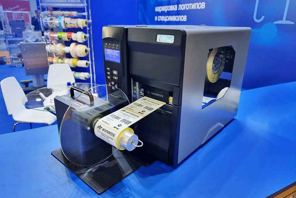 Термотрансферный принтер SNBC BTP-7400 на выставке упакэкспо 2023