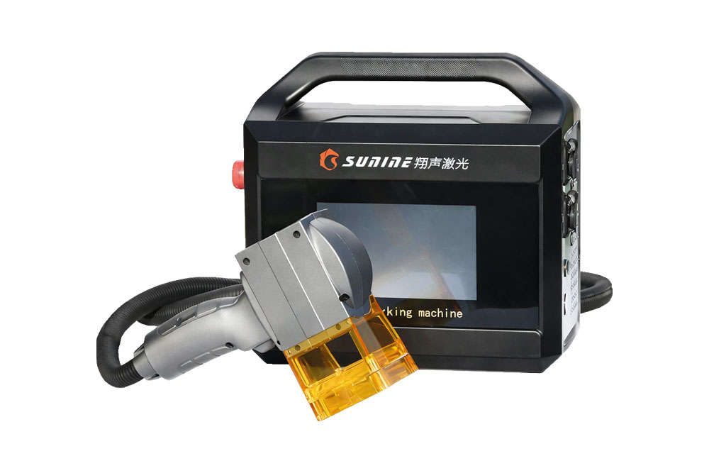Ручной портативный волоконный лазерный маркиратор Sunine Fiber LD с блоком управления и ручной лазерной головкой